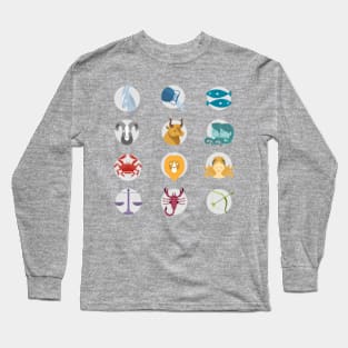 Zodiac Symbols Long Sleeve T-Shirt